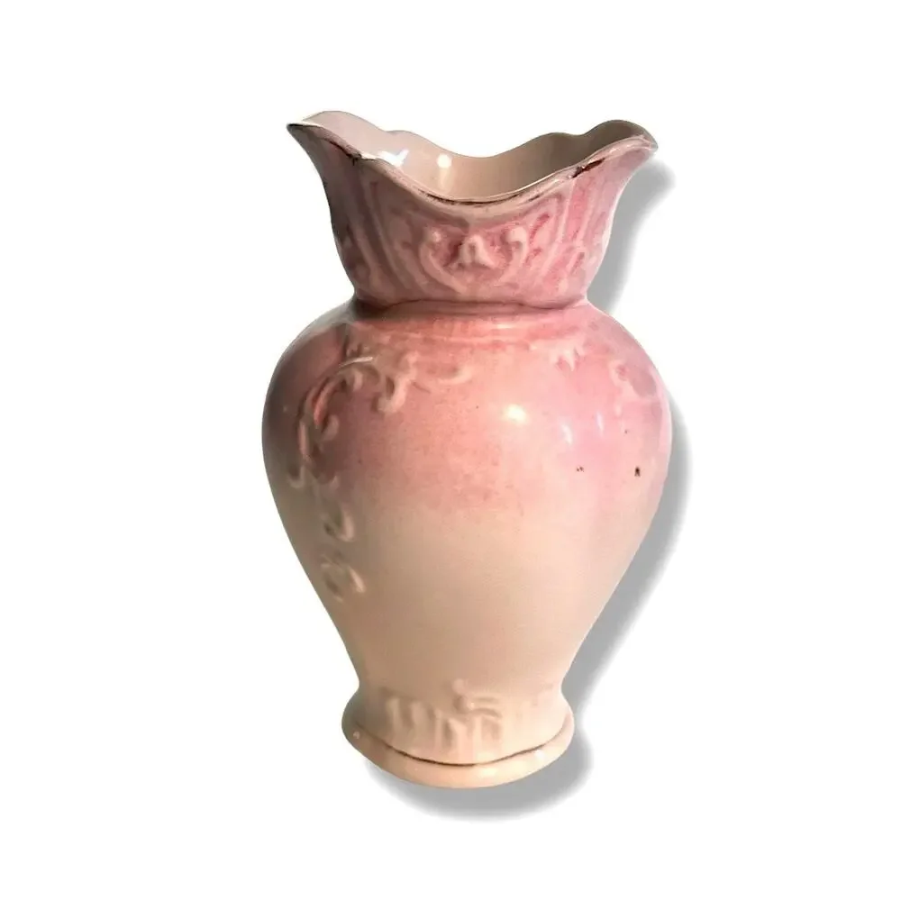 Vintage Pink and Cream Vase